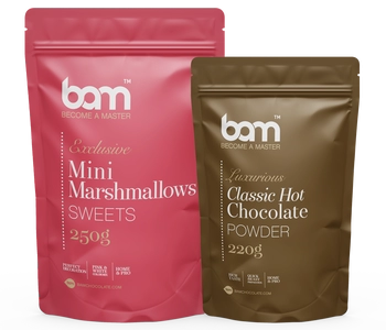 PAKET Klasična vruća čokolada s ružičastim marshmallowsima